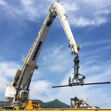 Подъемный кран для судна - RL-K Series - Liebherr-International Deutschland - для палубы / шарнирный / с активной компенсацией