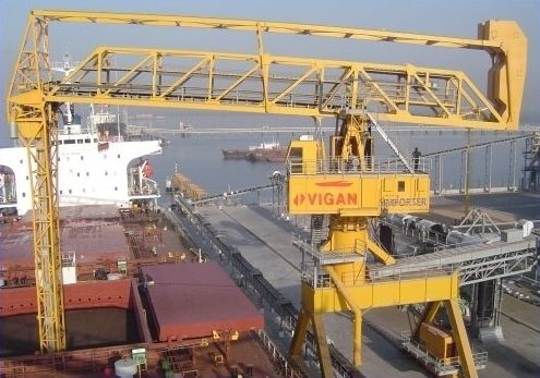 Винтовой корабельный разгрузчик - SIMPORTER 1000 tph - VIGAN Engineering S.A. - непрерывного действия / механический / на направляющей