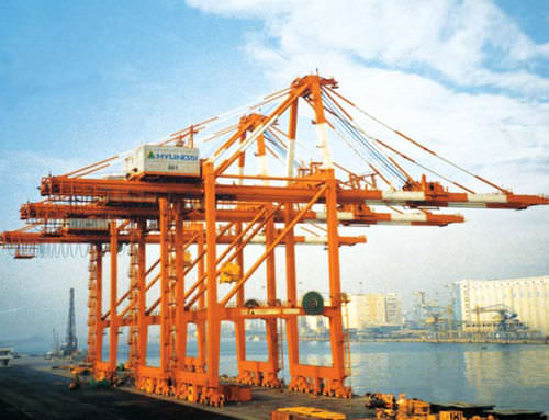 Козловой кран для контейнеров Post-Panamax - ARTICULATED BOOM TYPE - 50 LT - Hyundai Samho Crane Division