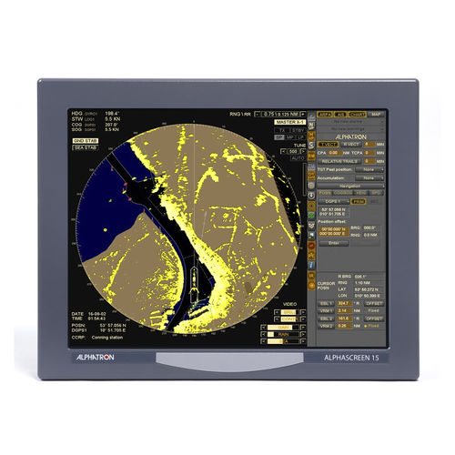 Радар для судна - AlphaChart T - Alphatron Marine - ARPA / с картографической функцией