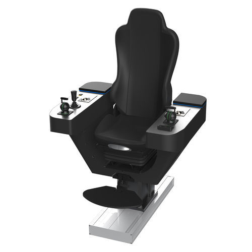 Сиденье для оператора - COMMANDER XL  - Cleemann Chair-Systems - для судна / с подлокотниками / со встроенной панелью управления