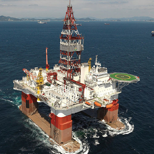 Служебное судно для плавания в открытом море для строительных работ - Semi-submersible - Hanwha Ocean - катамаран