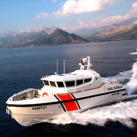 Профессиональный катер катер береговой охраны - DEARSAN SHIPYARD - с внутренним мотором / из алюминия