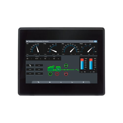 Панель управления ЧМИ - AGI 400 - DEIF - для судна / для сигнализации / сенсорная