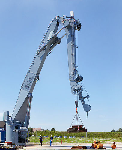 Подъемный кран для судна - C-SH.K.240 - d-i davit international-hische GmbH - с манипулятором / оффшорный