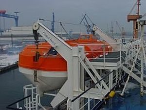 Шлюпбалка для судна - GS(L)P - GLOBAL DAVIT - для спасательного катера / гравитационная