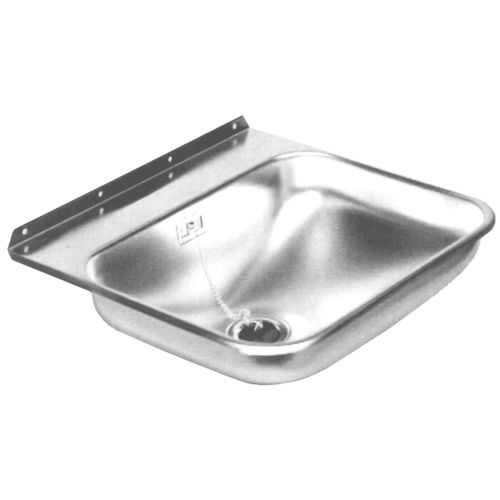 Квадратная кухонная раковина - TS430 - Loipart AB - из нержавеющей стали / для катера