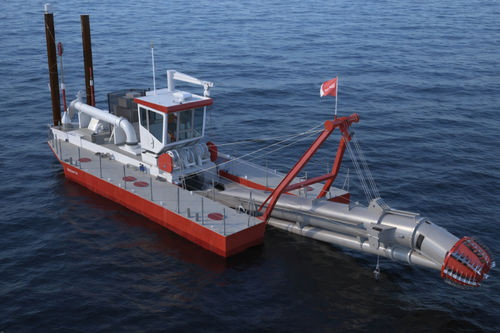 Специальное судно земснаряд для очистки водоемов - Beaver® 50E - Royal IHC - катамаран