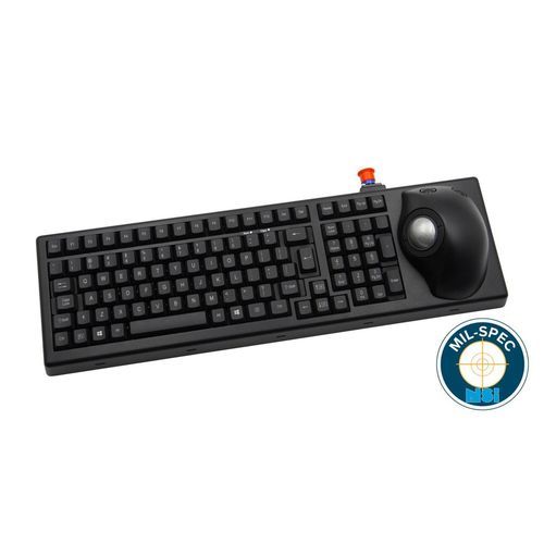 Клавиатура 101-104 клавиши - MKBE104 - NSI - герметичная / с трекболом / IP65