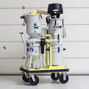 Пескоструйный аппарат для судостроительной верфи - SSM 62-050 CE ATEX - Straaltechniek International - мобильный
