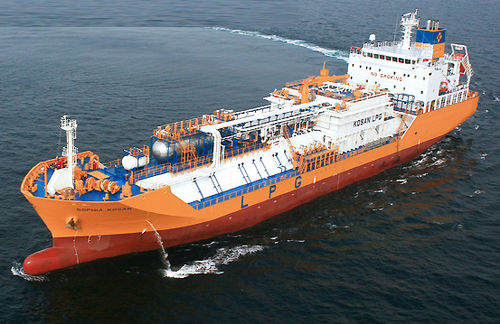 Грузовое судно бутановоз - K Shipbuilding