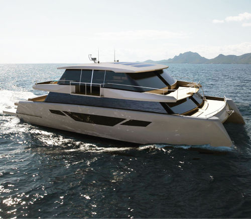 Моторная яхта катамаран - 74SC - Flash Catamarans - круизная / с закрытым флайбриджем / полузаказная