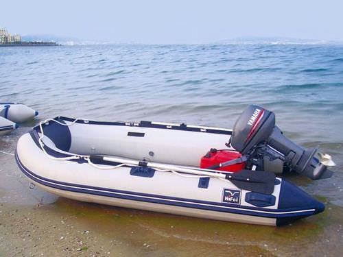 Надувная лодка c подвесным мотором - HSD series - Weihai Hifei Marine Co., Ltd - складная / макс. 4 человека / макс. 6 человек