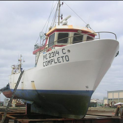 Профессиональный катер универсальное рыболовное судно - POLYVALENT 14 - Estaleiros Navais de Peniche - с внутренним мотором / стеклопластик