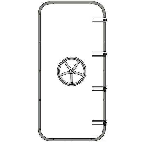 Дверь для судна - WRD S3-30 - Libra-Plast AS - герметичная / из стали / MED