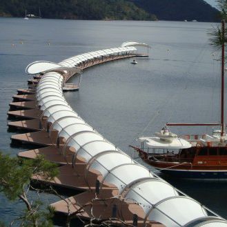 Тент для понтона - Tunnel & round shape - Structurmarine
