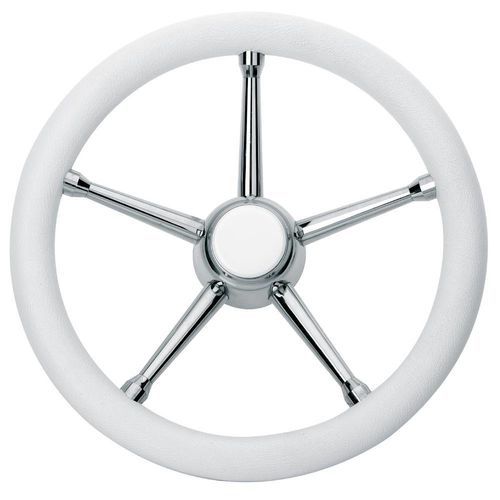 Штурвал для моторного катера с полиуретановым покрытием - T17 series - SAVORETTI ARMANDO & C. s.n.c. - из нержавеющей стали / из тикового дерева / из красного дерева