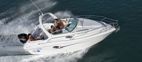 Прогулочный катер с каютой c подвесным мотором - Marte 22 FB / OB - Lema boats - открытый / для спортивной рыбалки / макс. 6 человек