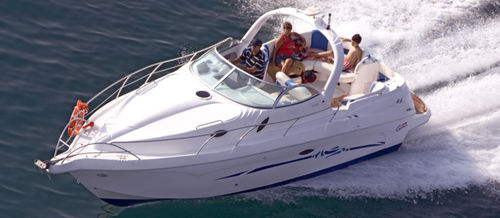 Прогулочный катер с каютой с внутренним мотором - Duna 290 - Lema boats - двухмоторный / открытый / для спортивной рыбалки