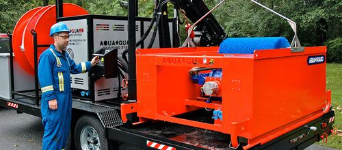 Нефтеуловитель с щеткой - RBS TRITON™ 150 T - Aqua-Guard Spill Response - с диском / с вращающимся барабаном / на прицепе
