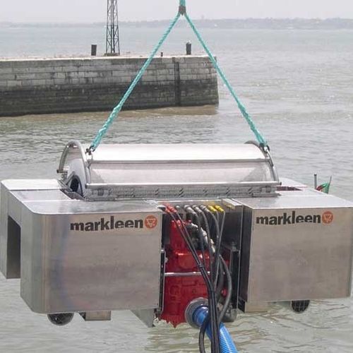 Нефтеуловитель с вращающимся барабаном - MS60 - Markleen Terra - с множеством щеток / для спокойной воды / для рек