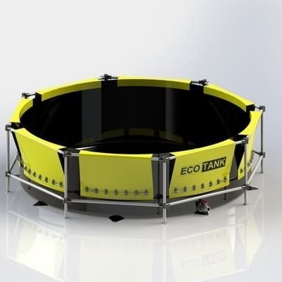 Резервуар для жидкости - ECOTANK - Markleen Terra - для временного хранения / с рамой / переносной
