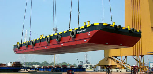 Профессиональный катер баржа для сбора нефтяных разливов - Pontoon 12 - Mavi Deniz - из алюминия