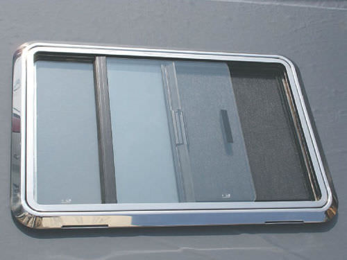 Прямоугольное окно - STAINLESS STEEL BOAT WINDOW - MAN SHIP machinery & Hardware co. - для катера / раздвижное / по индивидуальному заказу