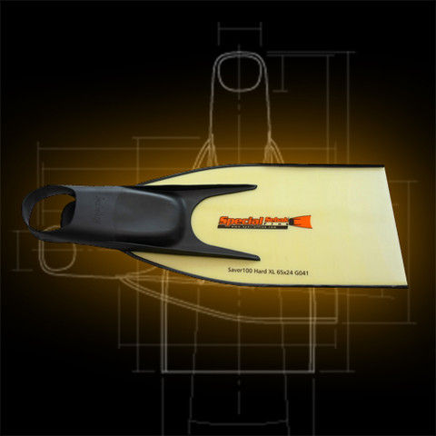 Ласты для дайвинга - Saver 100  - Specialfins Ltd. - из каучука / из стекловолокна / с закрытой пяткой