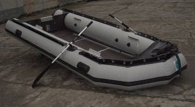 Надувная лодка c подвесным мотором - W 400 - RIKU-Küffer - складная / для рыбной ловли / макс. 6 человек