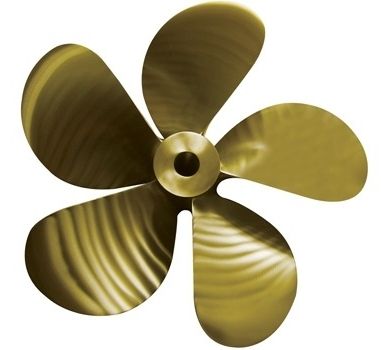 Гребной винт для катера - ERIS PROPELLERS - с фиксированным шагом / валопровод / 5 лопастей
