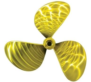 Гребной винт для катера - ERIS PROPELLERS - с фиксированным шагом / валопровод / 3 лопасти