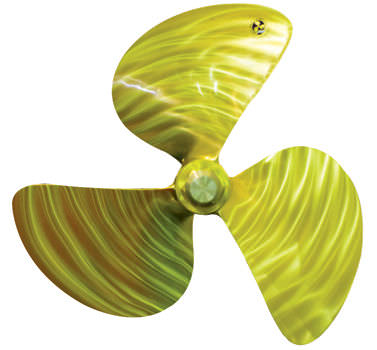 Гребной винт для скоростного катера - ERIS PROPELLERS - с фиксированным шагом / валопровод / 3 лопасти