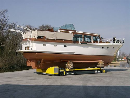 Прицеп для разгрузочно-погрузочных работ - SLW220AWS SA - SCHILSTRA BOATLIFT SYSTEMS - для судостроительной верфи / с дистанционным управлением / самоходный