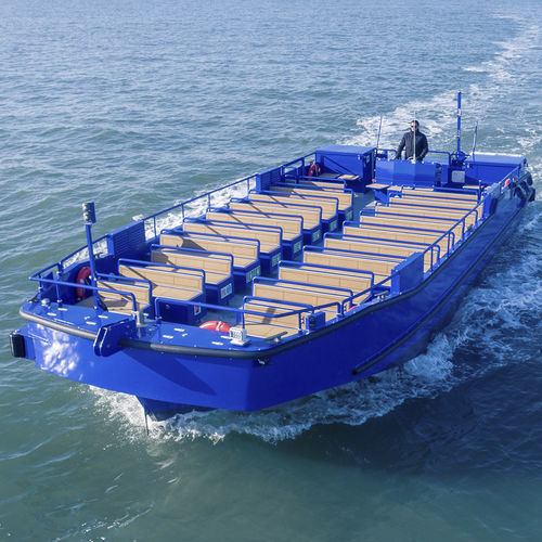 Профессиональный катер пассажирское судно - H72 : 12m ECOCANAUXRAMA - ODC MARINE - с внутренним мотором / электрический / из алюминия