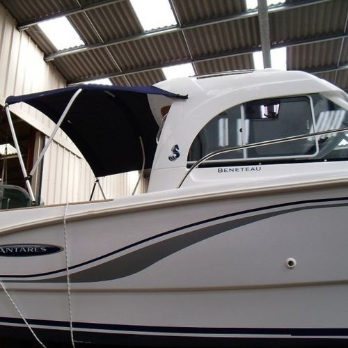 Тент от солнца для катера - Antares 6.50 - TTOP Nautic - для кокпита / алюминиевая конструкция / из акрила