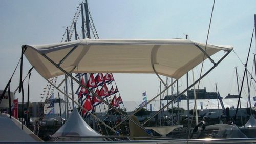 Ходовой тент для катера - ant-36-11-bi-de-fly - TTOP Nautic - для флайбриджа / конструкция из нержавеющей стали / ПВХ