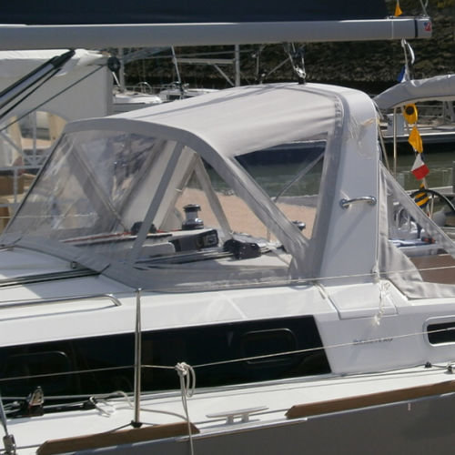 Крыша рубки для парусника - Oceanis 38.1 - TTOP Nautic - для кокпита / конструкция из нержавеющей стали / синяя