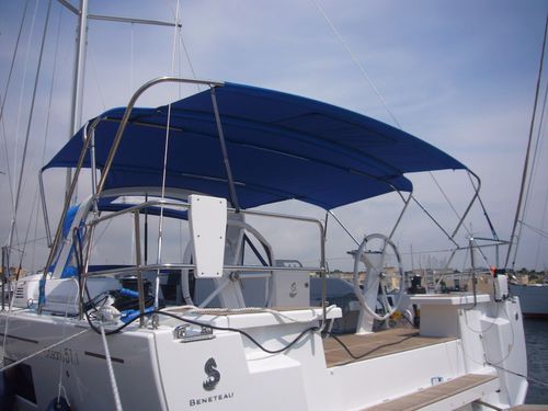 Ходовой тент для парусника - Oceanis 51.1 - TTOP Nautic - для кокпита / для поста управления / алюминиевая конструкция