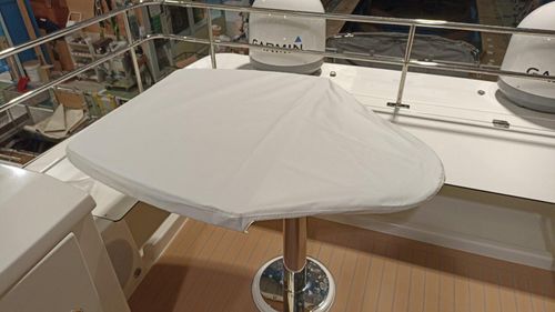 Защитный чехол для катера - Fly Prestige F4 - TTOP Nautic - стола кокпита / из ПВХ / серый