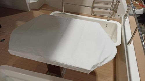 Защитный чехол для катера - Prestige F4 - TTOP Nautic - стола кокпита / из ПВХ / серый