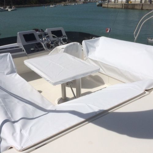 Защитный чехол для катера - Swift Trawler 41 Fly - TTOP Nautic - стола кокпита / из ПВХ / серый