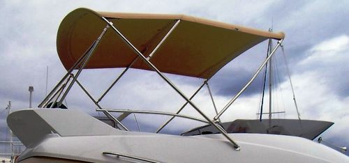 Ходовой тент для катера - ant-30-fly-32-bi-de-fly - TTOP Nautic - для флайбриджа / конструкция из нержавеющей стали / ПВХ