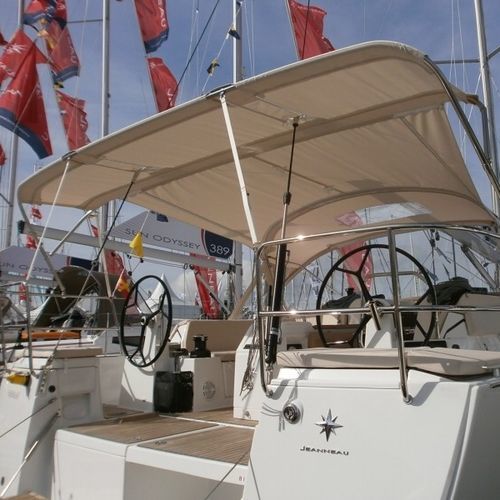 Ходовой тент для парусника - Sun Odyssey 440 - TTOP Nautic - для кокпита / конструкция из нержавеющей стали / ПВХ