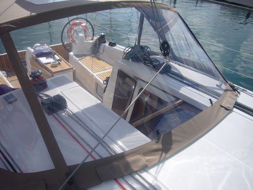 Крыша рубки для парусника - Sun Odyssey 410 - Distribution Version - TTOP Nautic - для кокпита / алюминиевая конструкция / конструкция из нержавеющей стали