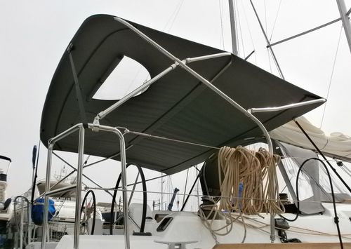 Ходовой тент для парусника - Dufour 350 - TTOP Nautic - для кокпита / конструкция из нержавеющей стали / серый