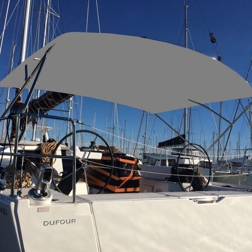 Ходовой тент для парусника - Dufour 430 - TTOP Nautic - для кокпита / конструкция из нержавеющей стали / серый