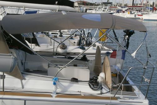 Ходовой тент для парусника - Sun Odyssey 349 - TTOP Nautic - для кокпита / конструкция из нержавеющей стали / ПВХ