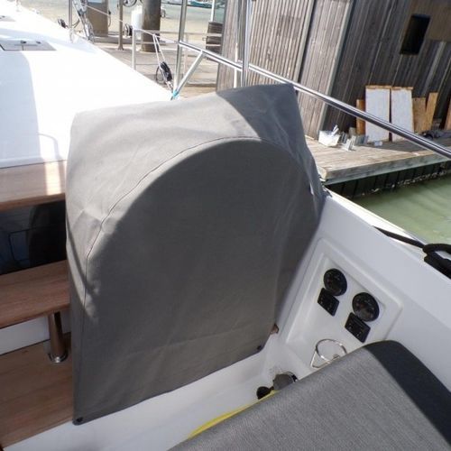 Защитный чехол для катера - Nautitech 44 Open - TTOP Nautic - консольный / из ПВХ / серый