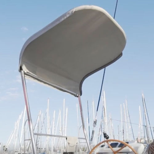 Ходовой тент для катера - Tribord Excess 11 - TTOP Nautic - для катамарана / для кокпита / конструкция из нержавеющей стали